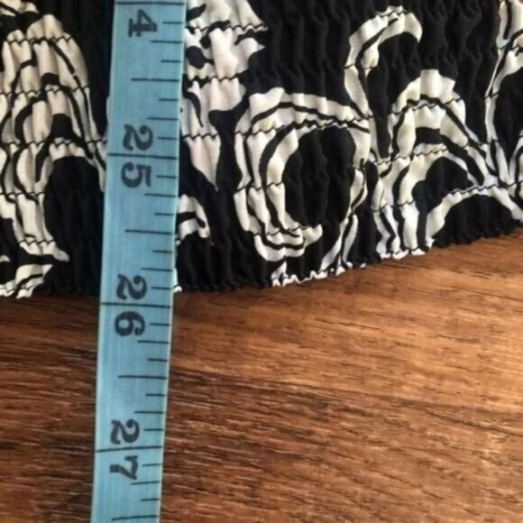 Alfred Dunner Floral Print Top Size 18 Button Down Black Red White - Picture 5 of 9